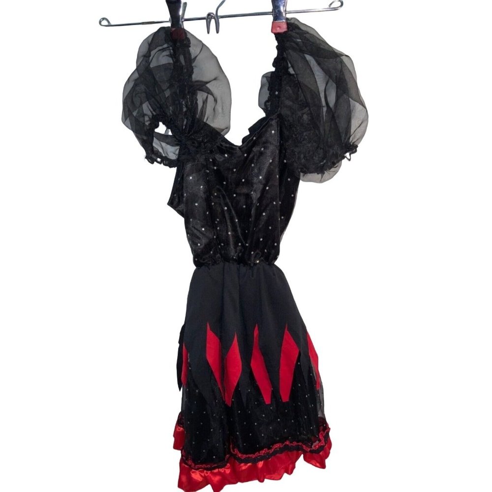 Red/Black Dress Halloween Costume- Dress-up Fantasy  Play-Girls Lg Witch’s Dress